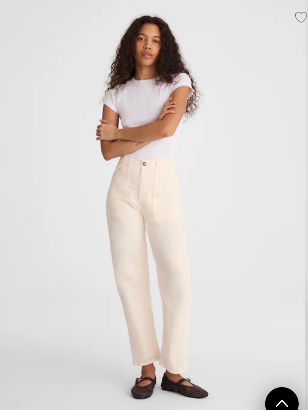 Madewell The Darted Barrel-Leg Utility